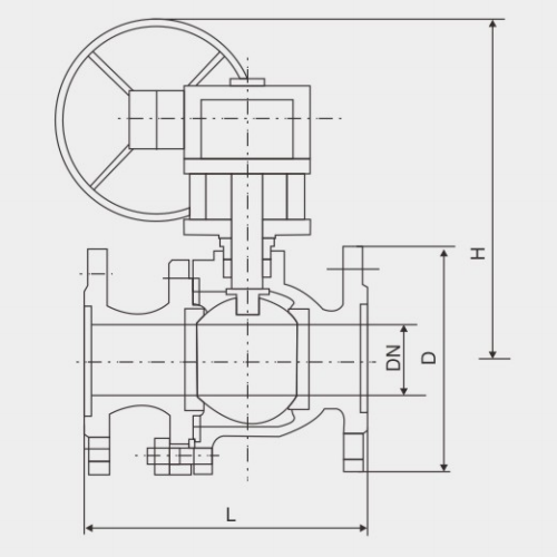 OUWEI WORM GEAR FLOATING BALL VALVE