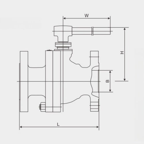 OUWEI API TWO CHIP CAST STEEL FLOATING BALL VALVE