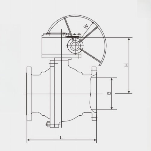 OUWEI API TWO CHIP CAST STEEL FLOATING BALL VALVE