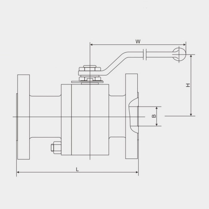 OUWEI API TWO CHIP FORGED STEEL FLOATING BALL VALVE