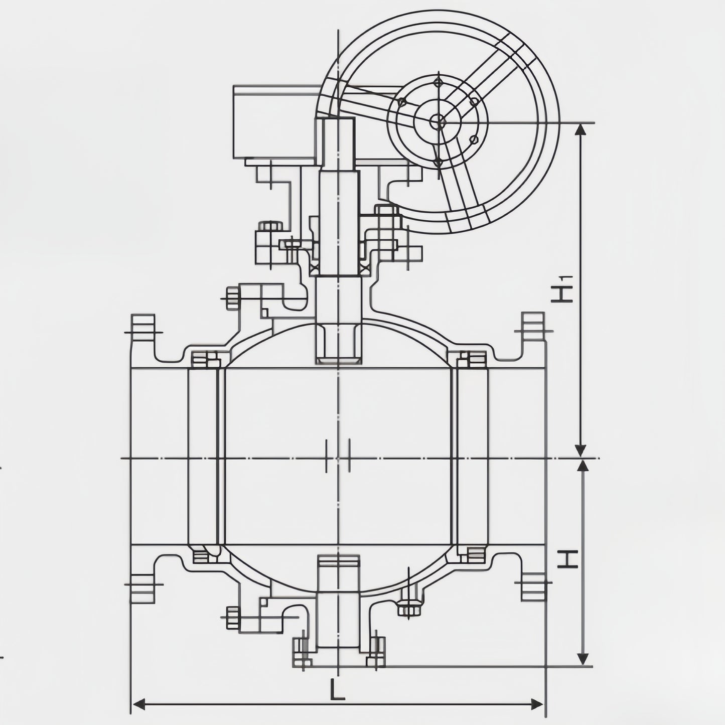 OUWEI CAST TRUNNION MOUNTED BALL VALVE