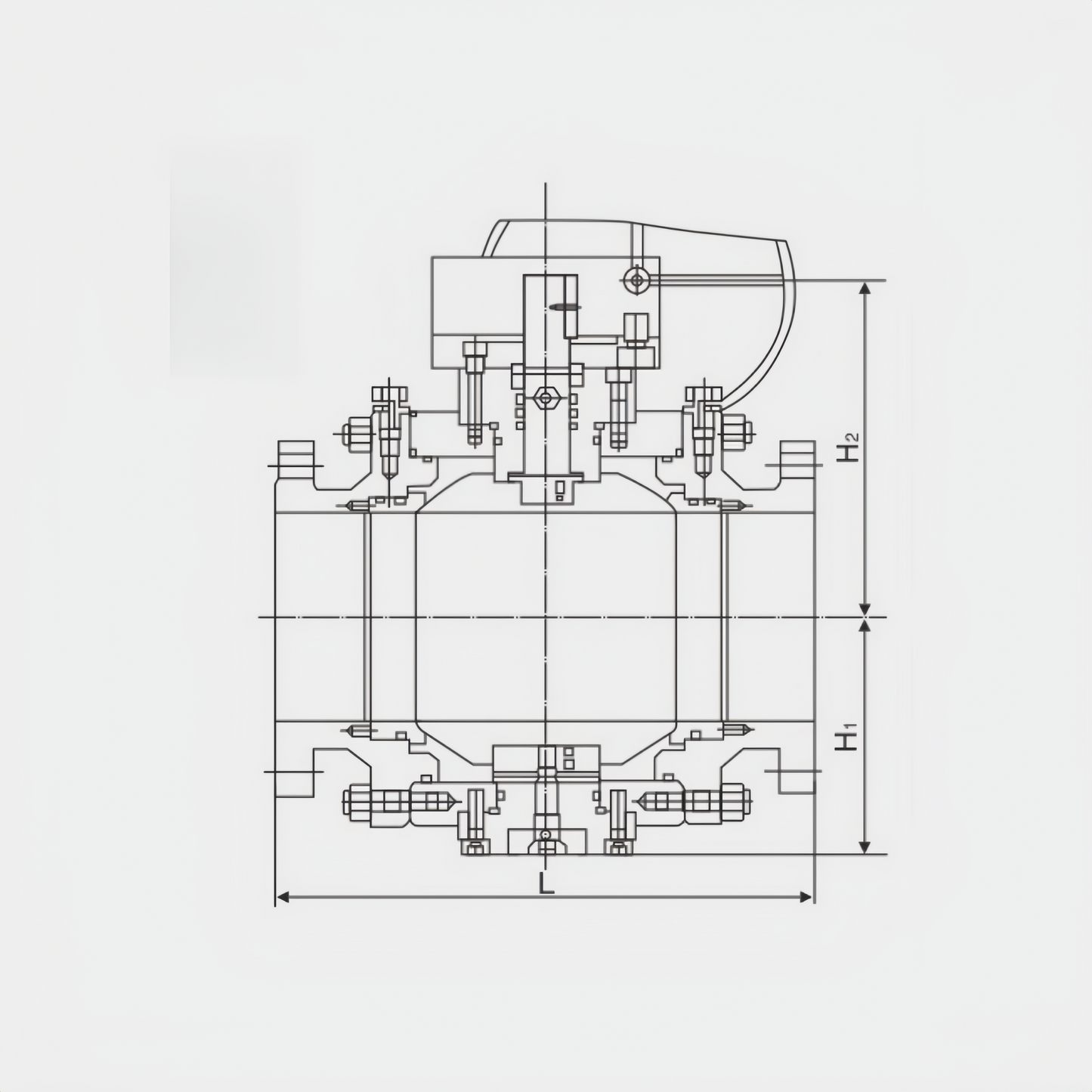 OUWEI  API THREE CHIP FORGED STEEL TRUNNION MOUNTED BALL VALVE