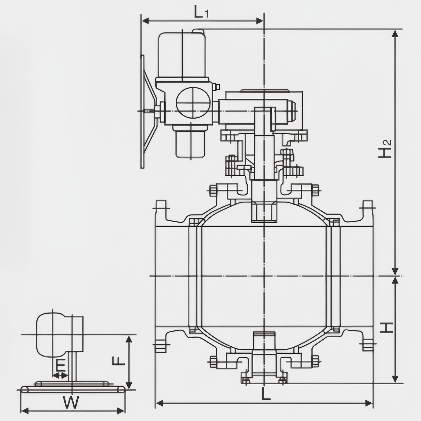 OUWEI CAST TRUNNION MOUNTED BALL VALVE