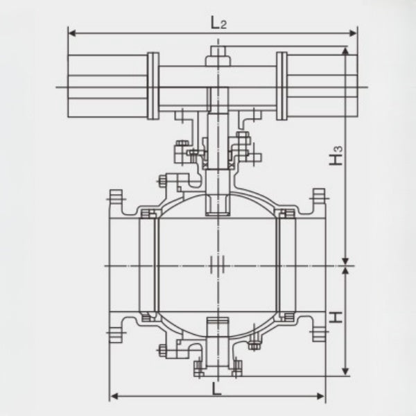 OUWEI CAST TRUNNION MOUNTED BALL VALVE