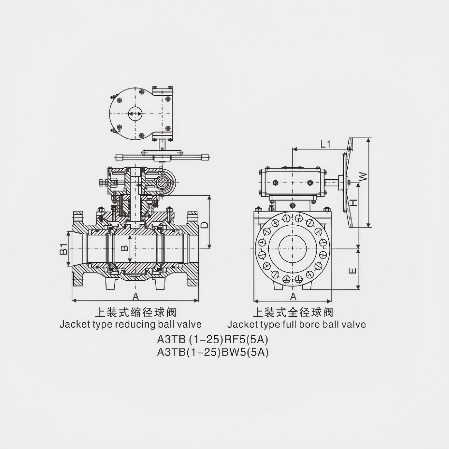 OUWEI TOP ENTRY TRUNNION MOUNTED BALL VALVE